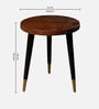 Juhe End Table In Brown Colour