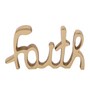 Faith Gold Aluminium Showpiece