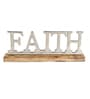 Faith Silver Wood & Aluminium Showpiece