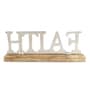 Faith Silver Wood & Aluminium Showpiece