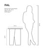 Fal Marine Black Marble Side Table In Matte Finish Fal Marine Black Marble Side Table In Matte Finish