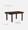 Falaise Sheesham Wood 6 Seater Dining Table In Provincial Teak Finish