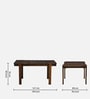 Falaise Sheesham Wood 6 Seater Dining Table In Provincial Teak Finish