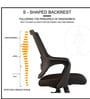 Falcon Office Executive Mesh Chair in Black Colour
