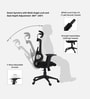 Falcon Ergonomic Chair with Original Korean Mesh, Auto Ajustable Lumbar Support and 3D Armrests In Black Colour