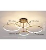 Fame Gold LED Smart Voice Assist Chandelier