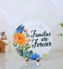 Families are forever Multicolour Marble Showpiece