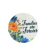 Families Are Forever White Marble Wall Art