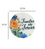 Families Are Forever White Marble Wall Art