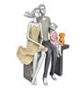 Family Bond Grey Resin Figurine