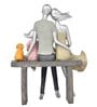 Family Bond Grey Resin Figurine