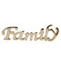 Family Gold Aluminium Showpiece