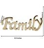 Family Gold Aluminium Showpiece