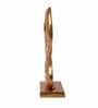 Family Heart Gold Raw Finish Large Sculpture