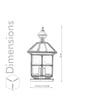 Fanala Brass And Glass Outdoor Light
