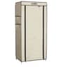 Fancy Single Door Portable Multipurpose Waterproof Fabric Wardrobe in Cream Colour