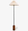 Fanny Black Metal Club Floor Lamp with Off-White Shade