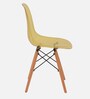 Fansy Plastic Iconic Chair in Yellow Colour