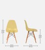 Fansy Plastic Iconic Chair in Yellow Colour