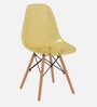 Fansy Plastic Iconic Chair in Yellow Colour