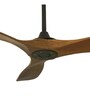 Fanzart  Mica 52" Ceiling Fan With 3 x Blades BLDC Motor & Remote Control (Dark Brown)