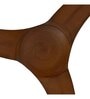 Fanzart Alpha 42" Ceiling Fan with Leather ABS Blades & Optional Remote Control Integration (Brown)