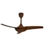 Fanzart Alpha 42" Ceiling Fan with Leather ABS Blades & Optional Remote Control Integration (Brown)