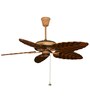 Fanzart Basil 48" Ceiling Fan with 5 x Wooden Blades & Optional Remote Integration (Beige)