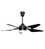 Fanzart Dark Knight 48  Ceiling Fan with 5 x ABS Blades & Multi Coloured LED & Optional Remote Control (Black)