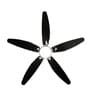 Fanzart Dark Knight 48  Ceiling Fan with 5 x ABS Blades & Multi Coloured LED & Optional Remote Control (Black)