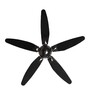 Fanzart Dark Knight 48  Ceiling Fan with 5 x ABS With Optional Remote Control Integration (Black)
