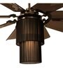 Fanzart Dark Shadow 42" Ceiling Fan With 8 x ABS Blades LED light & Remote Control (Antique Brass)
