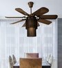 Fanzart Dark Shadow 42" Ceiling Fan With 8 x ABS Blades LED light & Remote Control (Antique Brass)