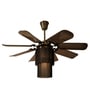 Fanzart Dark Shadow 42" Ceiling Fan With 8 x ABS Blades LED light & Remote Control (Antique Brass)