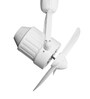 Fanzart Edge 15  Wall Mounted Fan With 3 x ABS Blades & Remote Contol (White)