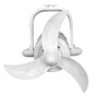 Fanzart Edge 15  Wall Mounted Fan With 3 x ABS Blades & Remote Contol (White)
