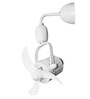 Fanzart Edge 15  Wall Mounted Fan With 3 x ABS Blades & Remote Contol (White)