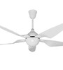 Fanzart Knight- 48  Ceiling Fan With ABS Blades & Optional Remote Control Integration (Glossy White)