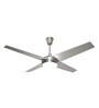 Fanzart Metallica 52" Ceiling Fan With 4 x Blades, Multi Coloured LED & Remote Control (Matte Silver)