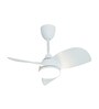 Fanzart Minion 28" Ceiling Fan With 3 x Blades BLDC Motor Multi Coloured LED & Remote Control (Matte White)