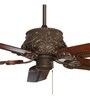 Fanzart Monarch 52" Ceiling Fan in Handcrafted Wood blades Optional Remote Integration (Grey)