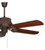 Fanzart Monarch 52" Ceiling Fan in Handcrafted Wood blades Optional Remote Integration (Grey)