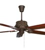 Fanzart Monarch 52" Ceiling Fan in Handcrafted Wood blades Optional Remote Integration (Grey)