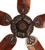 Fanzart Monarch 52" Ceiling Fan in Handcrafted Wood blades Optional Remote Integration (Grey)
