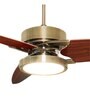 Fanzart Propeller 52" Ceiling Fan With 3 x Blades Multi Coloured LED & Remote Control (Antique Brass)