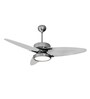 Fanzart Propeller Silver 52" Ceiling Fan With 3 x Blades, Multi Coloured LED & Remote Control (Silver)