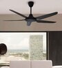 Fanzart Race 52" Ceiling Fan With 5 x ABS Blades & Optional Remote Control Integration (Matte Black)