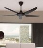 Fanzart Race 52" Ceiling Fan With 5 x ABS Blades & Optional Remote Control Integration (Matte Brown)