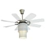 Fanzart Shadow 42" Fandelier Ceiling Fan With 8 x ABS Blades, LED light & Remote Control (Brush Silver)
