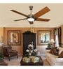 Fanzart Twister 52"Ceiling Fan With 5 x Blades & Remote Control (Antique Brass)